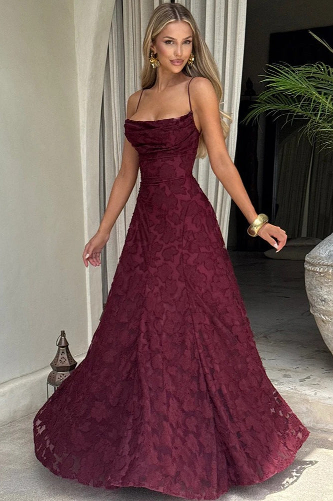Lace-Up Maxi Dress with Open Back