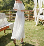 Off-Shoulder Ruffled Maxi Dress
