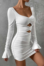 V-Neck Cutout Dress