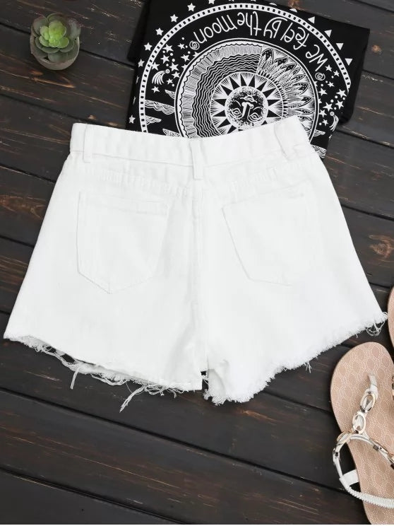 Floral Shorts with Layered Details