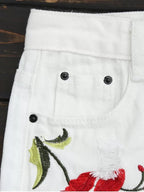 Floral Shorts with Layered Details