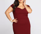 Off-Shoulder Crepe Dress with Spiderweb Details