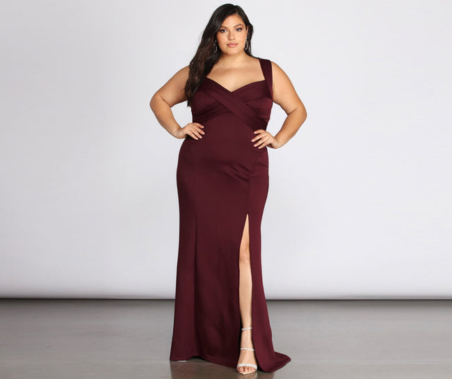 Plus Kyla Formal Bandage Dress - Lady Occasions Main image