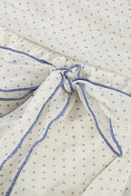 Polka-Dot Mini Skirt with Vintage Styling