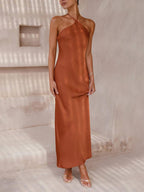 Maxi Dress with Open Back