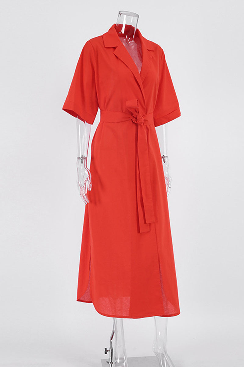 Bandage-Style Solid-Color Dress with Panel Details