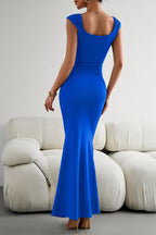 Bodycon Square-Neck Panelled Dress