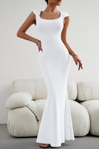 Bodycon Square-Neck Panelled Dress
