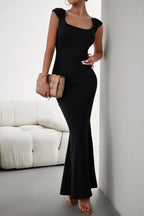 Bodycon Square-Neck Panelled Dress