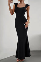 Bodycon Square-Neck Panelled Dress