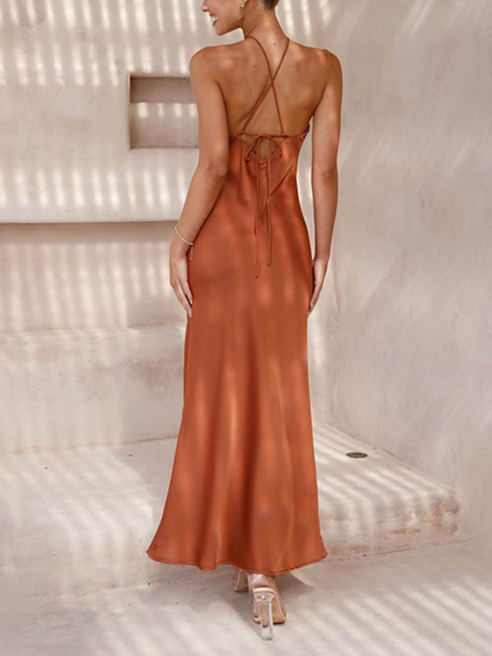 Maxi Dress with Open Back