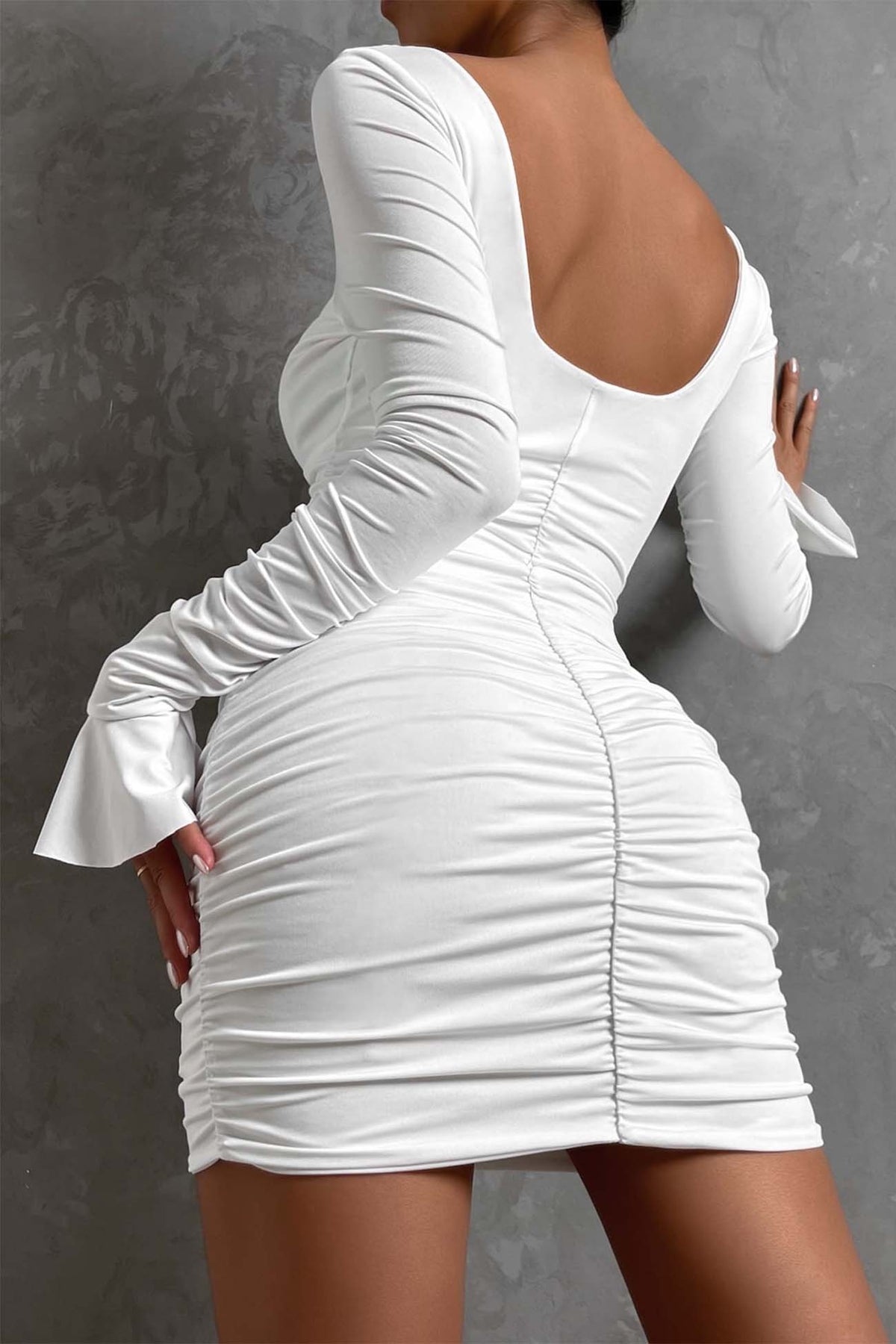 V-Neck Cutout Dress