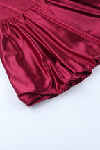 Satin Dress with Panel Details