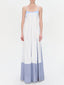 Striped Contrast-Detail Cami Dress