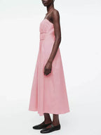 Pleated Cami Midi Dress