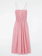 Pleated Cami Midi Dress