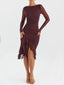 Midi Dress with Ruffle Details