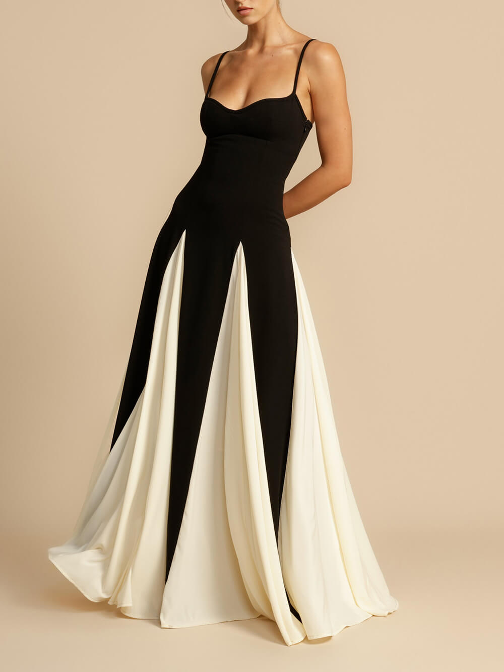Tulle A-Line Slip-Style Maxi Dress