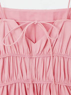 Pleated Cami Midi Dress