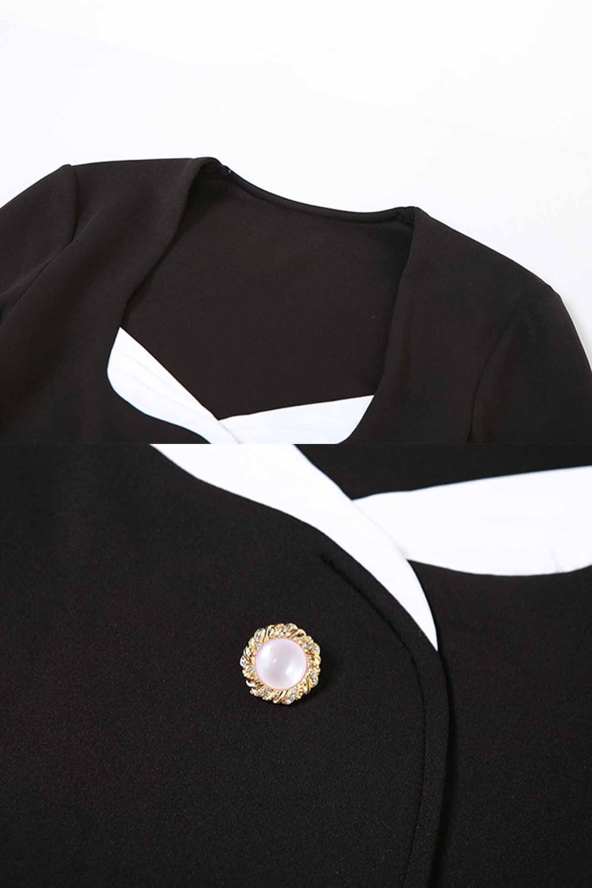 Bodycon Dress with Button Front