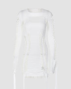 Polyester Bodycon Cutout Dress