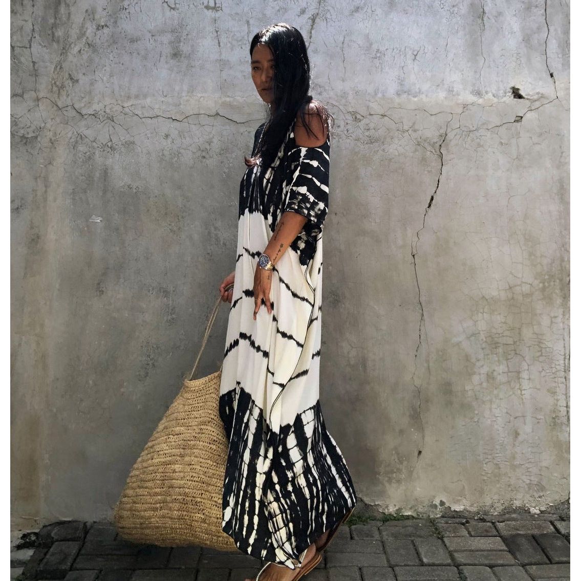 Long Dress with Relaxed Fit