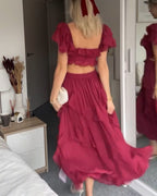 Dress with Ruffle Details