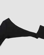 Asymmetric Stretch-Blend Cropped Top with Cotton Fabric