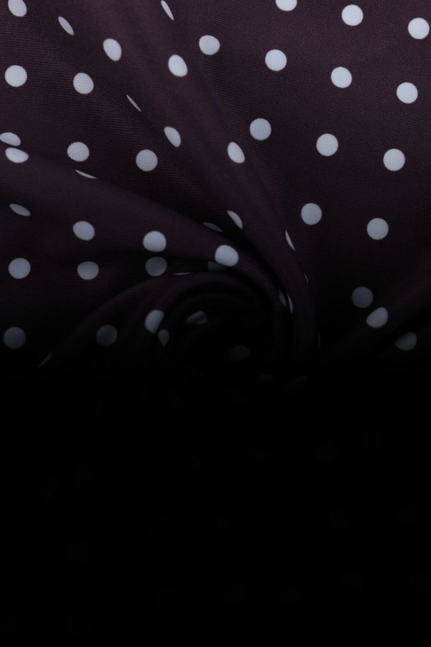 Polka-Dot Bodycon Maxi Dress with Cami Straps