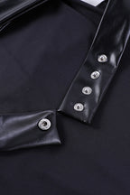 Slim-Fit Mini Dress with Gothic Styling