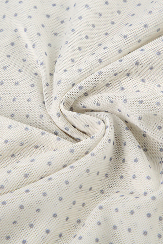 Polka-Dot Mini Skirt with Vintage Styling