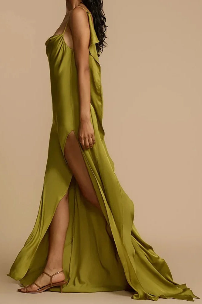 Open-Back Maxi Dress with Sleeveless Cut