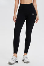 High-Rise Nylon Leggings with Fleece Lining