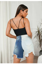 Stitch-Detail Slim-Fit Pencil-Cut Pants with High Waist