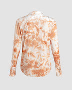 Collared Polyester Shirt with Long Sleeves