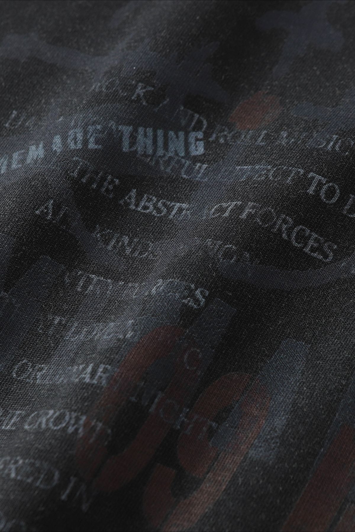 Lettered Camo-Print Layered T-Shirt