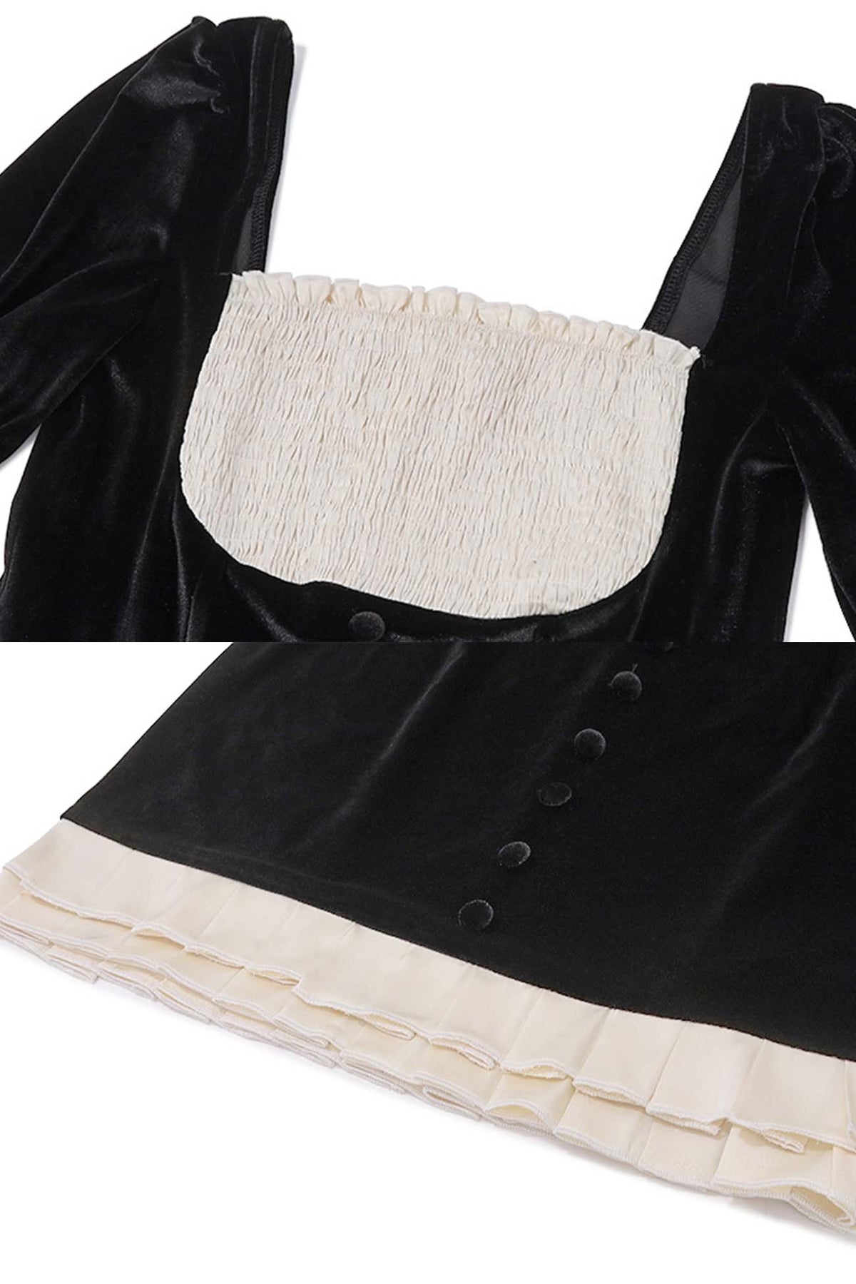 Bodycon Contrast-Detail Panelled Dress