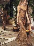 Number-Graphic Silk Sheer Dress