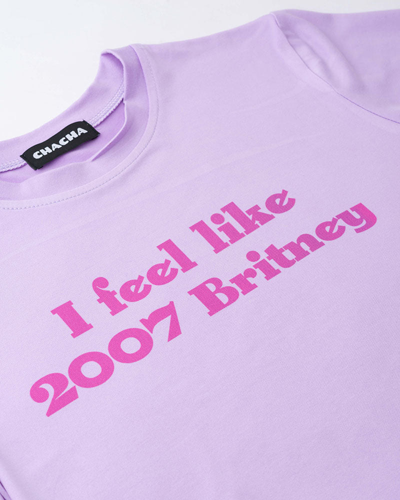 Lettered Cotton Short-Sleeve Top