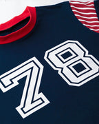 Number-78 Stretch-Blend Polyester T-Shirt
