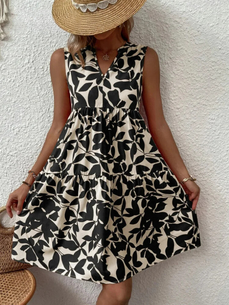 Ruffled Dress with Relaxed Fit