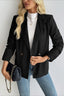 Relaxed Double-Breasted Office Blazer