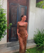 Number-Graphic Silk Sheer Dress