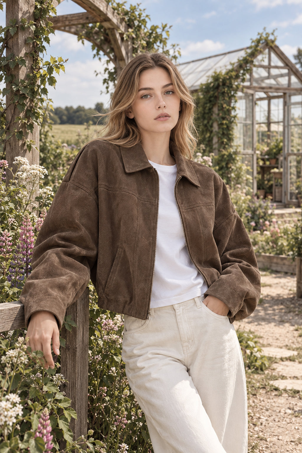Elegant Bat Sleeve Jacket