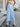 Denim Midi Skirt with Raw Hem Secondary image