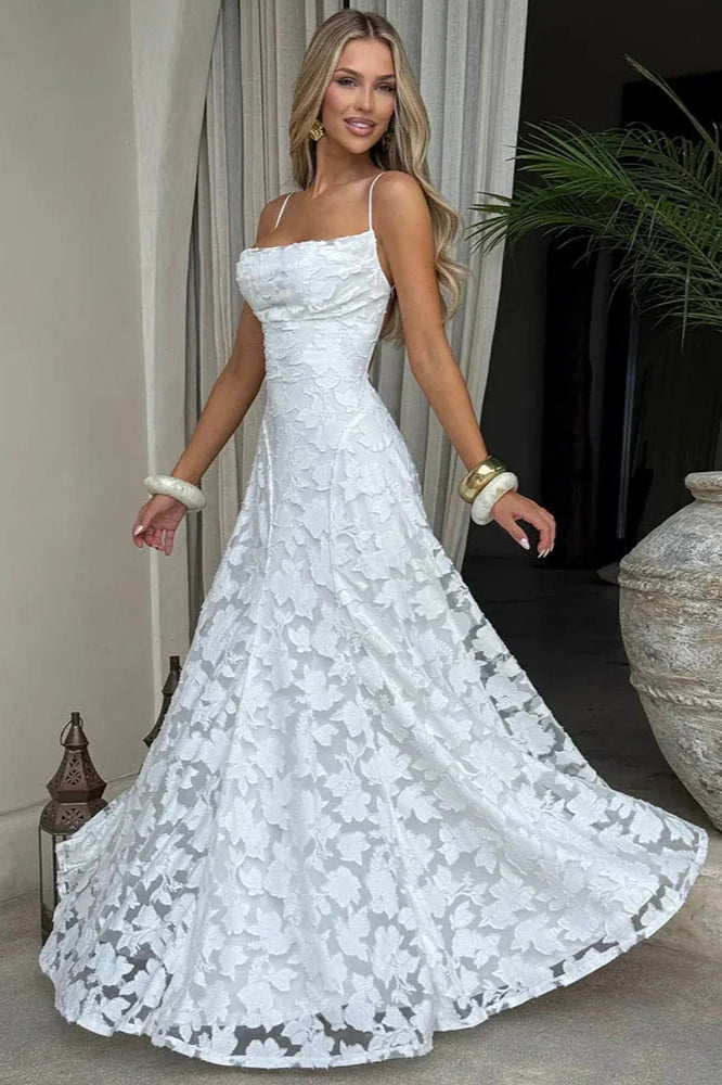 Lace-Up Maxi Dress with Open Back