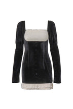 Bodycon Contrast-Detail Panelled Dress