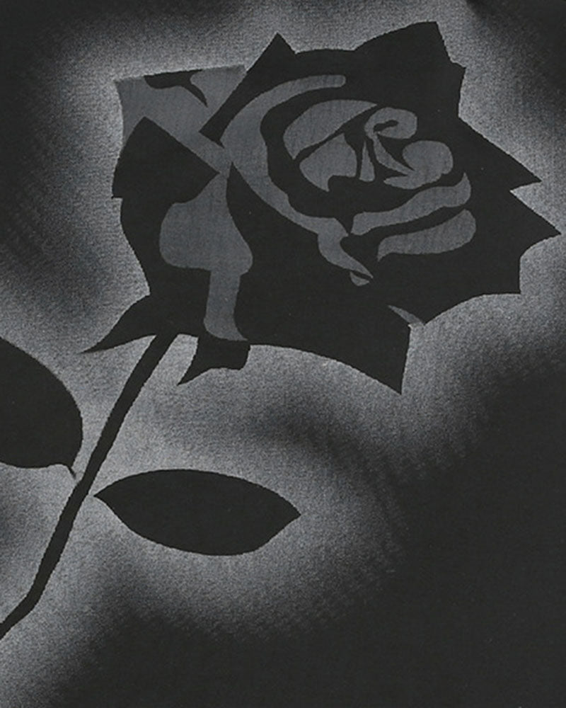 Rose-Detail Cotton Tank Top with Sleeveless Cut