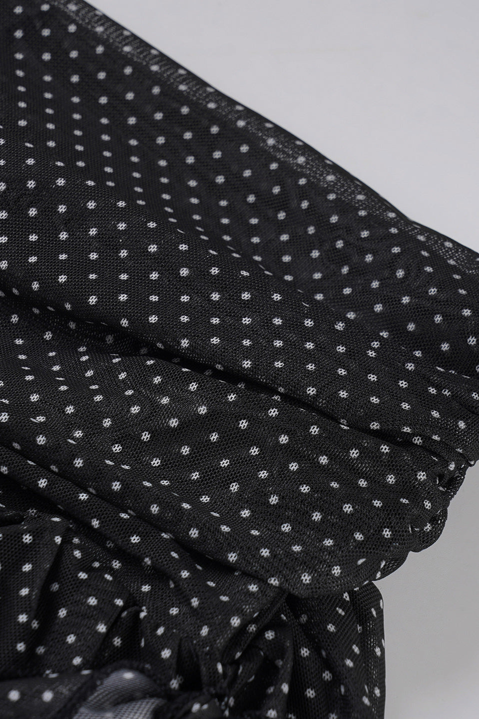 Polka-Dot Mini Skirt with Vintage Styling