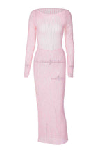 Knit Open-Back Midi Dress with Cutout Details